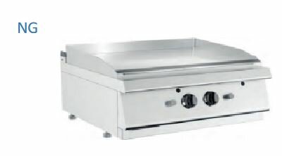 Barossi Gas-Grillplatte glatt Tischgerät 13 kW 800x730x300mm