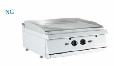 Barossi Gas-Grillplatte gerillt Tischgerät 13 kW 800x730x300mm