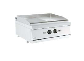 Gas-Grillplatte glatt gerillt Tischgerät 13 kW