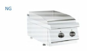 Gas-Grillplatte glatt verchromt Tischgerät 6,5 kW