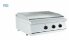 Barossi Gas-Grillplatte glatt verchromt Tischgerät 13 kW 800x730x300mm