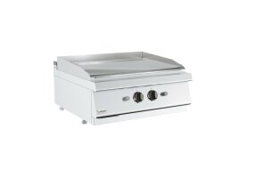 Barossi Gas-Grillplatte gerillt verchromt Tischgerät...