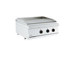 Barossi Gas-Grillplatte gerillt verchromt Tischgerät...