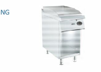 Barossi Gas-Grillplatte glatt mit Unterbau offen 6,5 kW 400x730x900mm