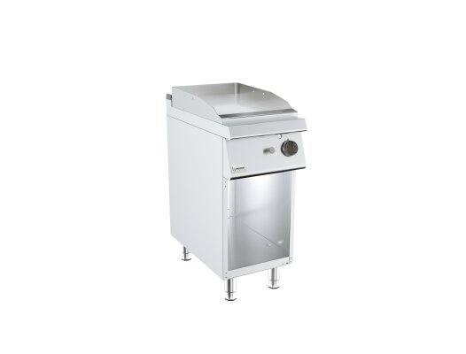 Barossi Gas-Grillplatte glatt mit Unterbau offen 6,5 kW 400x730x900mm