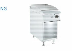 Barossi Gas-Grillplatte glatt mit Unterbau offen 6,5 kW...