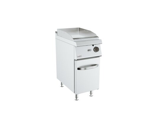 Barossi Gas-Grillplatte glatt mit Unterschrank geschlossen 6,5 kW 400x730x900mm