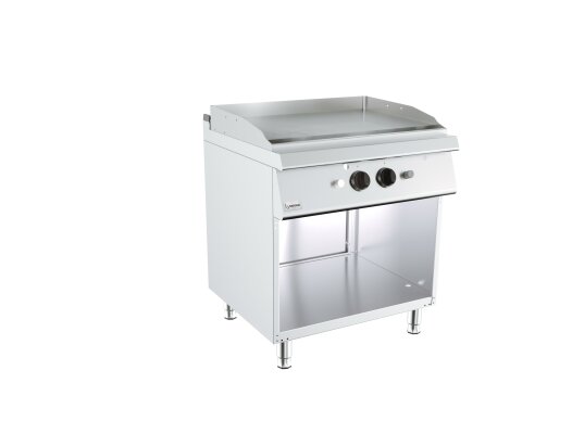 Barossi Gas-Grillplatte glatt mit Unterbau 13 kW 800x730x900mm