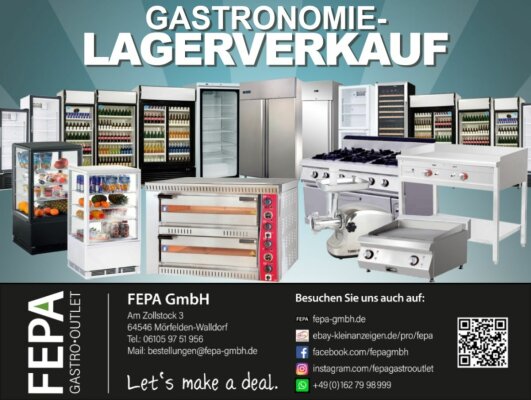 B.PRO Warmbuffet  4 x GN1/1 max Tiefe: 200 mm Farbe Merlotrot mit beheizbarem Unterbau B-Ware