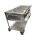 B.PRO Speiseausgabenwagen mit Hustenschutz Edelstahl 4 x GN1/1 x 200mm beheizbar Temperaturbereich +30 °C bis +95 °C B-Ware