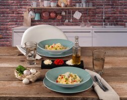 6 x Coupschale Pastabowl Dessertschale Petrol 23cm COUNTRY LIFE Seltmann Weiden