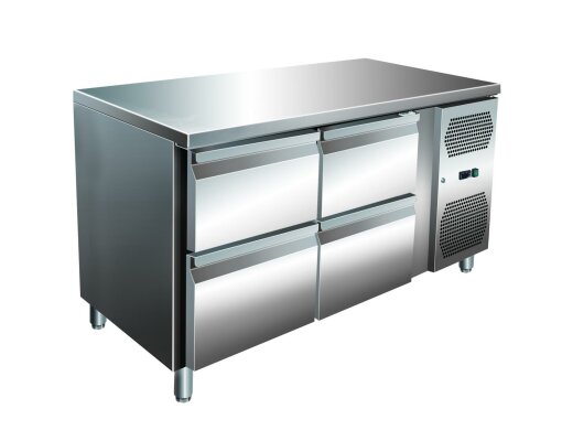 VIP Kühltisch mit 2 x 2 Schubladen  -2 bis +8°C 1.360x700x860 mm
