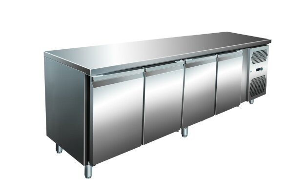 VIP Kühltisch mit 3 Türen und Aufkantung -2 bis +8°C 1.795x700x860 mm