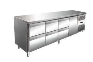 VIP Kühltisch mit 3x 2 Schubladen und 1 Tür -2...
