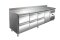 VIP Kühltisch mit 3x 2 Schubladen und 1 Tür und Aufkantung -2 bis +8°C 2.230x700x960 mm