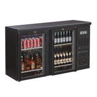 Flaschennkühltisch 226 Liter | Schwarz | 2...