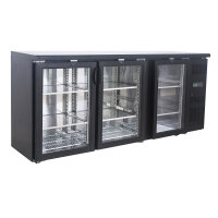 Flaschennkühltisch 355 Liter | Schwarz | 3...