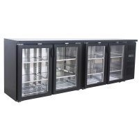 Flaschennkühltisch 484 Liter | Schwarz | 4...