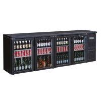 Flaschennkühltisch 484 Liter | Schwarz | 4...