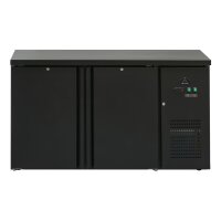Flaschenkühltisch 280 Liter | Schwarz | 2 Türen...