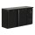 Flaschenkühltisch 280 Liter | Schwarz | 2 Türen | 1465 x 520 x 840 mm