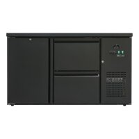 Flaschenkühltisch 280 Liter | Schwarz | 1 Tür +...
