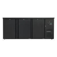 Flaschenkühltisch 425 Liter | Schwarz | 3 Türen...