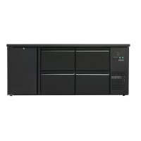 Flaschenkühltisch 425 Liter | Schwarz | 1 Tür +...