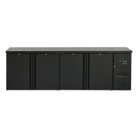 Flaschenkühltisch 600 Liter | Schwarz | 4 Türen...