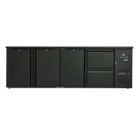 Flaschenkühltisch 600 Liter | Schwarz | 3 Türen...
