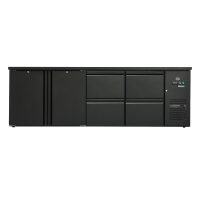 Flaschenkühltisch 600 Liter | Schwarz | 2 Türen...