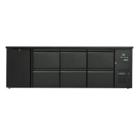 Flaschenkühltisch 600 Liter | Schwarz | 1 Tür +...