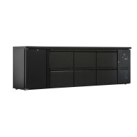 Flaschenkühltisch 600 Liter | Schwarz | 1 Tür +...