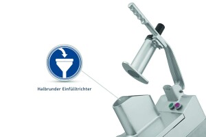 Asthron Gemüseschneider inkl. 5 Scheiben, 550W, 230V