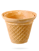 Waffelbecher klein