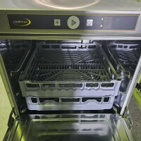 Cookmax Geschirrspüler mit Ablaufpumpe, Druckpumpe, Reinigerdosierer, Enthärter 6,7 kW 400V Refurbished