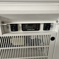 B.PRO BASIC LINE SK-4 Kaltbuffet mit aktiver stiller Kühlung Farbe: Steingrau 4 x GN 1/1  Brücke stark verbeult  B-Ware