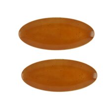 2 x Coupplatte Servierplatte Terrakotta 43x19cm COUNTRY LIFE Seltmann Weiden