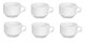 6 x Teetasse Organic MERAN Weiß Porzellan Seltmann Weiden