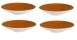 4 x Coupschale Suppenschale Terrakotta 28cm COUNTRY LIFE Seltmann Weiden