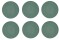 6 x Coupteller flach Essteller Petrol 26cm COUNTRY LIFE Seltmann Weiden