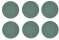 6 x Coupteller Speiseteller flach Petrol 30cm COUNTRY LIFE Seltmann Weiden