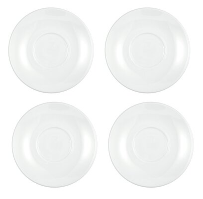 6 x Untertasse Untere 13cm zu 5115 MERAN Porzellan weiß Seltmann Weiden