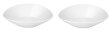 2 x Gourmetschale Tief 20cm MERAN Weiß Porzellan Seltmann Weiden