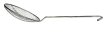 Schaumlöffel Skimmer Abseiher Frittierkelle Frittierschaufel langer Griff °20cm