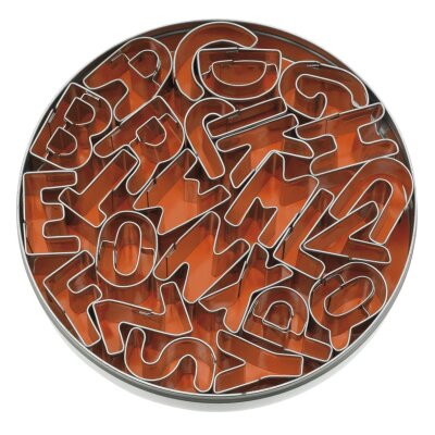 Ausstecher Ausstechformen BUCHSTABEN A-Z 26-tlg. für Fondant-Marzipan-Teig-Kekse