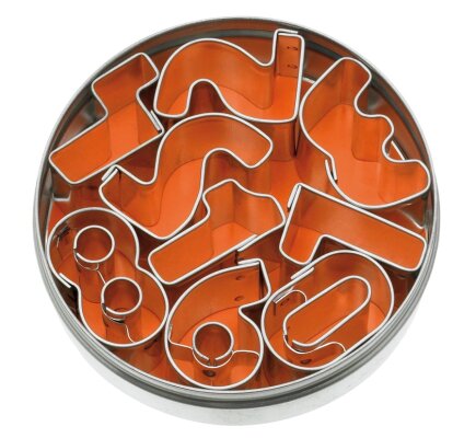 Ausstecher Ausstechformen ZAHLEN 35mm 9-tlg. für Fondant-Marzipan-Teig-Kekse