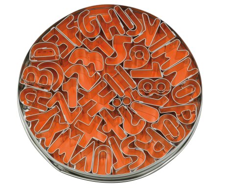 Ausstecher Ausstechformen 41 x BUCHSTABEN ZAHLEN für Fondant-Marzipan-Teig-Kekse