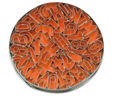 Ausstecher Ausstechformen 41 x BUCHSTABEN ZAHLEN für...