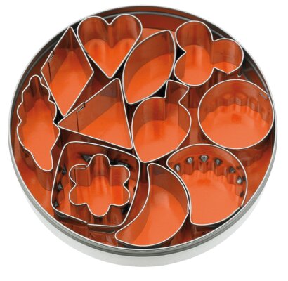 Ausstecher Ausstechformen Various 20mm 12-tlg. für Fondant-Marzipan-Teig-Kekse